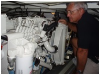Marine hull surveyor boat inspection